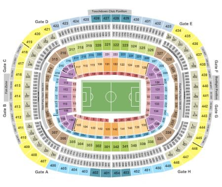 FedExField Seating Chart Section Row Seat Number Info